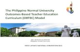 The Philippine Normal University Outcomes-Based …patef-update.org/resources/PROF. RUSCOE.pdf · The Philippine Normal University Outcomes-Based Teacher Education ... The Outcomes