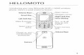 HELLOMOTO - AT&T® Official · 1 HELLOMOTO Introducing your new Motorola SLVR L7 GSM wireless phone. Here’s a quick anatomy lesson. Left Soft Key Navigate menus. Select menu items.
