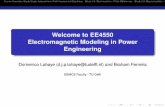 Welcome to EE4550 Electromagnetic Modeling in Power ...ta.twi.tudelft.nl/nw/users/domenico/electro_fem/course-slides.pdf · Course Overview, Study Goals, Assessment, Preliminaries