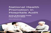 National Health Promotion in Hospitals Audit · National Health Promotion in Hospitals Audit 5 Foreword Despite the recent move of public health commissioning functions into local
