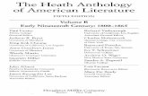The Heath Anthology of American Literature · 1491 Oppression of Digger Indians ... 2082 Letter VIII, The Condition of Women in the United States. ... 2307 The Scarlet Letter
