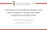 Correlation of hospital charges and injury patterns using ... · injury patterns using statewide hospital discharge data CIREN Annual ... neck 5 25543.60 5516.08 7103.74 13569.92