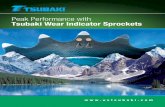 Peak Performance with Tsubaki Wear Indicator Sprockets · Peak Performance with Tsubaki Wear Indicator Sprockets. Tsubaki’s patented Sprocket Wear Indicator technology ... of the