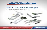 EFI Fuel Pumps - ACDelco · 5 Customer InformationCustomerInformation PETROL FUEL SYSTEM DUAL FUEL LPG SYSTEMS FUEL SYSTEM MAINTENANCE Most EFI …
