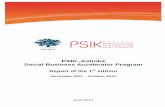 PSIK–Ashoka Social Business Accelerator Program ·  · 2017-04-16Harnessing VC/PE skills and competences for social change 5 1st edition of the SBA ... edition of the program targeted