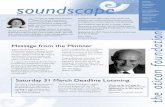 the oticoN fouNdatioN iN New zealaNd was soundscape … ·  · 2007-03-02estaBlished iN octoBer 1976. iNcoMe GeNerated froM the fouNdatioN’s ... Aims and design of project, ...