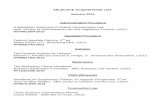SELECTIVE ACQUISITIONS LIST January 2014 Administrative ... · SELECTIVE ACQUISITIONS LIST . January 2014 . Administrative Procedure . ... Arbitration The Law and Practice ... Start