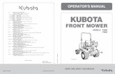 OPERATOR'S MANUAL - Kubota Australia Operator's Manual Machine-Forward Movement-Overhead View of Machine ... KUBOTA distributors and dealers will have the most up-to-date information.