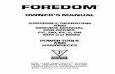  · SERVICE MANUAL FOR SERIES CC, DD, EE, F, GG MM and MMG POWER TOOLS AND HANDPIECES 1922 SERVICE FOR YOUR OWN ... more should be used with the Foredom No. 35 handpiece.