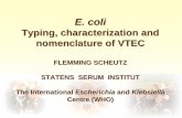 Typing, characterization and nomenclature of VTECold.iss.it/binary/vtec/cont/Scheutz.1166633369.pdf · ... Shiga-like toxin producing E. coli EHEC: ... eae EPEC & A/EEC ... E. coli