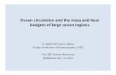 Ocean circulation and the mass and heat budgets of large ... · subtropical WBCs and EBCs, the low latitude WBCs ... PX06 velocity 1995-2003 ... key to interannual/decadal climate