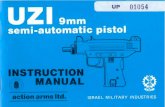 Uzi Pistol 9mm - Amazon S3 · 9 mm Parabellum (Luger) Ball & Hollow Point 335 m/sec (1100 ft/sec) ... The UZI Pistol is a lightweight magazine-fed firearm. It is blowback operated