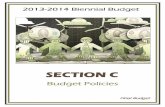 Section C. Budget Policies - Mercer Island, Washington SEC-C.pdfSection C. Budget Policies ... C-17 Property Tax ... Council authorized the City Manager to add a Communications Coordinator