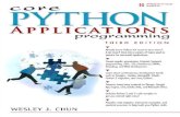 Core Python Applications Programming - Lagout Python... · ptg7615500 “[If ] I could only own one Python book, it would be Core Python Programming by Wesley Chun. This book manages