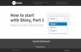 How to start with Shiny, Part 1 - GitHub Pages CC by RStudio 2015 Follow @rstudio Data Scientist and Master Instructor May 2015 Email: garrett@rstudio.com Garrett Grolemund How to