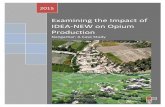 Examining the Impact of IDEA-NEW on Opium Production · Examining the Impact of IDEA-NEW on Opium ... Merging Livelihoods Analysis with Remote ... Running from March 2009 to March
