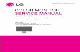 COLOR MONITOR SERVICE MANUAL - Diagramas dediagramasde.com/diagramas/otros2/LG L177WSB.pdf · color monitor service ... read the safety precautions in this manual. chassis no. : lm76d