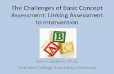 The Challenges of Basic Concept Assessment: Linking ... · The Challenges of Basic Concept Assessment: Linking Assessment to ... • Are fundamental to following directions and classroom