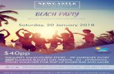 NEWCASTLE RACECOURSE EST 1907 BRINGING … racecourse est 1907 bringing the beach to newcastle racecourse saturday, 20 january 201 8 $40pp summer bright lager includes racecourse entry