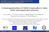 A homogenization of GNSS tropospheric data with ...ozone.meteo.be/publication/Roeland.V.M/GNSS4SWEC... · A homogenization of GNSS tropospheric data with autoregressive process Anna