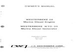 OWNER’S MANUAL WESTERBEKE 58 Marine Diesel Engine WESTERBEKE WTO-20 Marine Diesel ...motorklubben-columbus.weebly.com/uploads/1/1/6/0/... ·  · 2012-12-31OWNER’S MANUAL WESTERBEKE