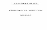 LABORATORY MANUAL ENGINEERIG MECHANICS …ggnindia.dronacharya.info/ME/Downloads/Labmanuals/O… ·  · 2017-05-29To determine elastic properties of a beam. 8. Experiment on a two-hinged