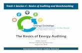 The Basics of Energy Auditing - 2018energyexchange.com · The Basics of Energy Auditing Track 1 Session 4 : Basics of Auditing and Benchmarking Jordan ... a savings and cost analysis