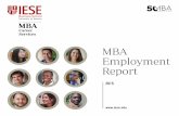 MBA Employment Report - iese.edu report 2015 06 summer internship 14 recruiting at iese 16 planning your on-campus presence 17 ... marketing 4% project …