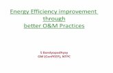 Energy Efficiency improvement through better O&M …steag.in/.../Energy_Efficiency_through_better_OM_Practices.pdf · •Energy efficiency can be achieved by adopting better O&M practices