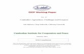 Cambodia’s Agriculture: Challenges and Prospects Paper/CICP Working paper No... · ... Challenges and Prospects: 1. ... • Sub-decree on Forest and Non-Timber Forest Products ...