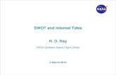 SWOT and Internal Tides R. D. Ray - swot.jpl.nasa.gov · SWOT and Internal Tides ... Spectral Analysis of Along-Track Sea-Surface Heights ... /cpk) 10-3 10-2 10-1 Wavenumber (cycles/km)