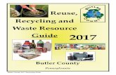 Reuse, Recycling and Waste Resource Guide - Center … · Butler County 2017 Recycling Guide 2017 Butler County Pennsylvania Reuse, Recycling and Waste Resource