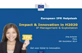 Impact & Innovation in H2020 - …cache.media.education.gouv.fr/file/.../79/2/4b_Impact_and_Innovation… · Get your ticket to innovation. Impact & Innovation in H2020 ... • Outline