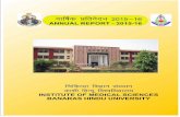 ANNUAL REPORT 2015-2016 - Banaras Hindu … ANNUAL REPORT 12...• Dr. Mohit Bhatia & Dr. Mrityunjay Singh attended AIIMS- ACCP joint workshop and PULMOCRIT at AIIMS, New Delhi, 2015.