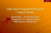 GIS and Programming with Visual Basic - University of ... and Programming with... · GIS and Programming with Visual Basic Example: Trend Surface ... Visual Basic: Assignment Statements