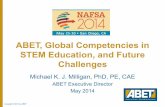 ABET, Global Competencies in STEM Education, and Future ... · • Technical and professional skills Peer review process • Evaluators from ABET’s technical societies ... • Commitment