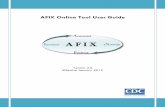 AFIX Online Tool User Guide - Welcome to NYSACHO Toolkit/AFIX Online Tool User Guide... · Page | 4 4) AFIX Online Tool Site Visit Navigation Tabs 5) Required Field Status included