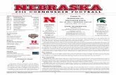 2011 CornHUSKEr FooTBALL - Nebraska Huskers · Urban Meyer, Analyst Quint Kessenich, Sidelines ... Nebraska’s national ranking in rushing offense, ... 2011 CornHUSKEr FooTBALL Huskers