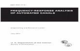 FREQUENCY-RESPONSE ANALYSIS OF … ANALYSIS OF AUTOMATED ... 4. TITLE AND SUBTITLE Frequency-Response Analysis of Automated Canals ... The main advantage …
