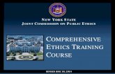 NEW YORK STATE JOINT COMMISSION ON PUBLIC … · Restrictions on Political Activities Nepotism Restrictions Gifts ... and political party chairs as defined in Public Officers Law