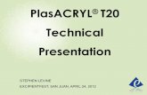 PlasACRYL T20 Technical Presentationipecamericas.org/sites/default/files/ef12april24-hall.b#1-stephen... · PlasACRYL® T20 Technical Presentation STEPHEN LEVINE EXCIPIENTFEST, SAN