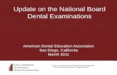 Update on the National Board Dental Examinations - ADEA€¦ · Update on the National Board Dental Examinations ... 2001 2002 2003 2004 2005 2006 2007 2008 2009 2010. ... NBDE I