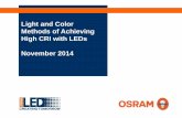 Light and Color Methods of Achieving High CRI with LEDs ... and Color Methods of Achieving High CRI with LEDs ... emissions like those from SSL sources (red, ... or publications with