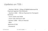 Updates on TDS - JB Nagarjbnagarca.org/wp-content/uploads/2012/06/23-April-2016-updates-on-… · Filing of 26QB Statement & Payment against TDS Defaults • Deposit of Tax deducted