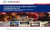 CLIMATE VULNERABILITY ASSESSMENT VULNERABILITY ASSESSMENT AN ANNEX TO THE USAID CLIMATE-RESILIENT DEVELOPMENT FRAMEWORK March 2016 Prepared for: United States Agency for International