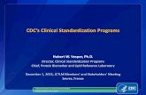 CDC’s Clinical Standardization Programs€™s Clinical Standardization Programs improve the laboratory diagnosis and detection of selected chronic diseases Improve the accuracy