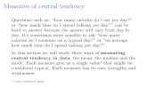 Measures of central tendency - University of Notre Damedgalvin1/10120/10120_S17/Topic15_8p...Measures of central tendency A sample is a subset of the population, for example, we might