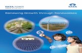 Renewing Growth through Renewables - Tata Power · Tata Power takes pride in leading ...62.5x2 MW units for Tata Steel Kalinganagar by Industrial ...The Company completed project