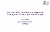 Successfully Deploying Alternative Storage Architectures ... · 2015 SNIA Analytics and Big Data Summit. © NetApp All Rights Reserved. Successfully Deploying Alternative Storage
