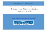 Single Subject Credential Program Teacher Candidate Handbookweb.sonoma.edu/education/handbooks/ss_teacher candidate_ handbo… · Single Subject Credential Program Teacher Candidate